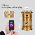 Rechargeable Portable Solar LED Emergency Camping Lantern